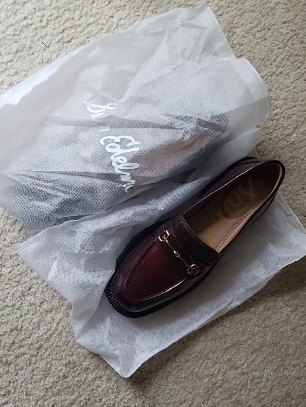 Sam Edelman Lea Loafer Size 7.5 Dark Merlot. New W/O Box - Picture 7 of 7